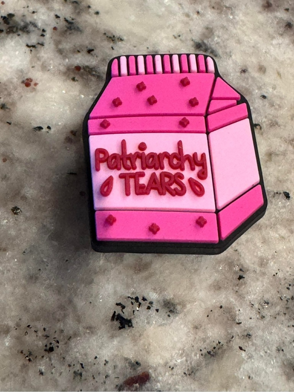 CROCS Pink Patriarchy Tears Jibbitz Charm